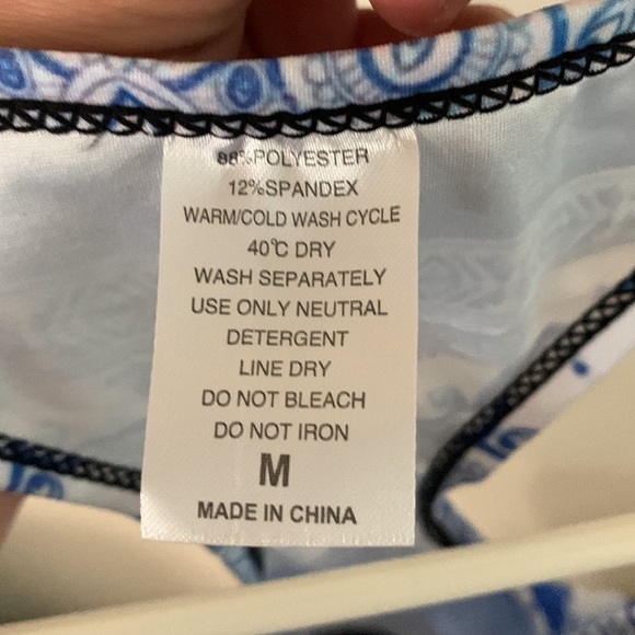 Boho elephant crop tank top, sports bra - Picture 3 of 3